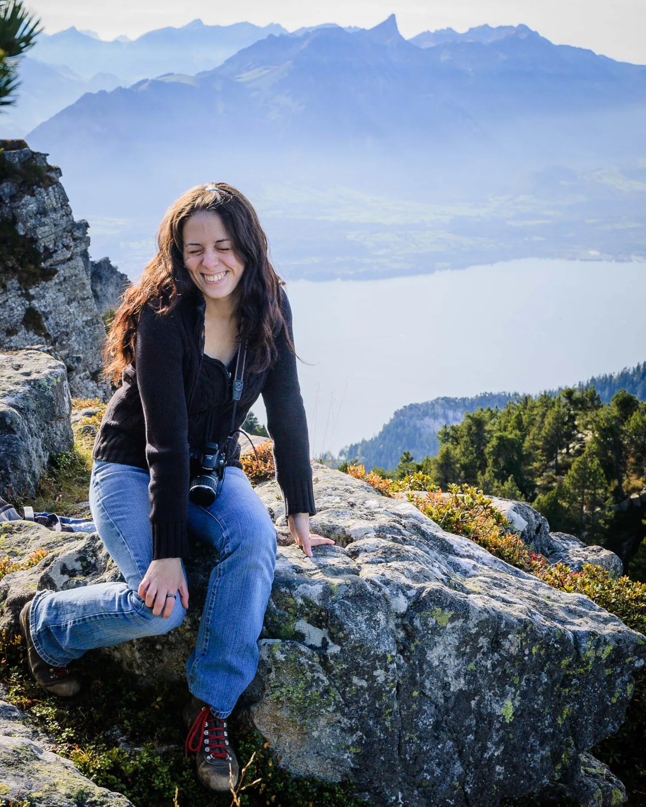 Jo on the Niederhorn in 2006