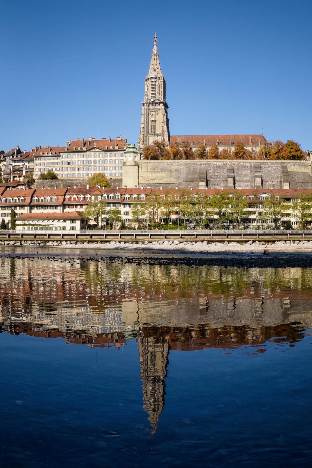 Minster and river Aare, Bern