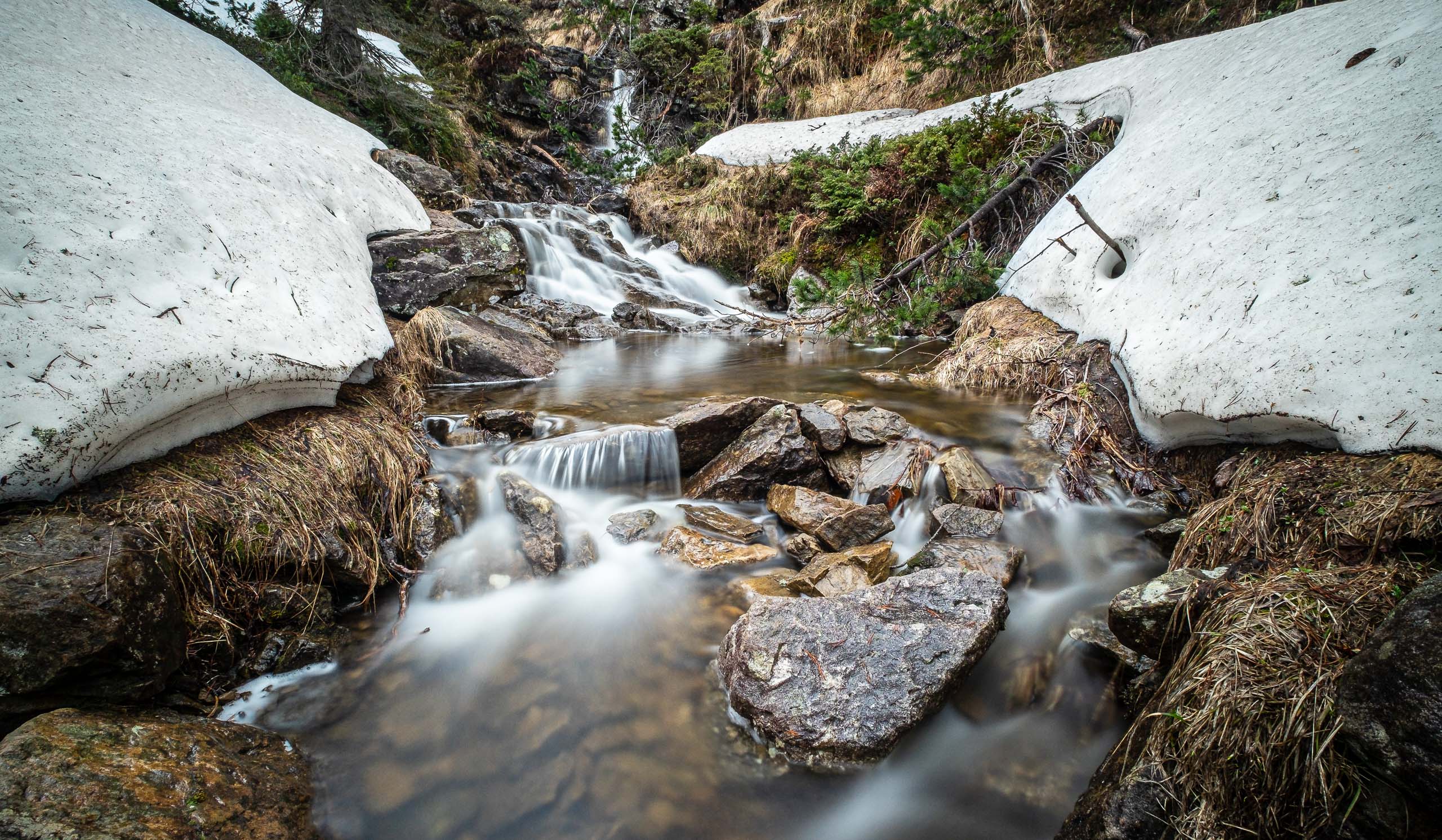 Small cascades in the forest above Beatenberg