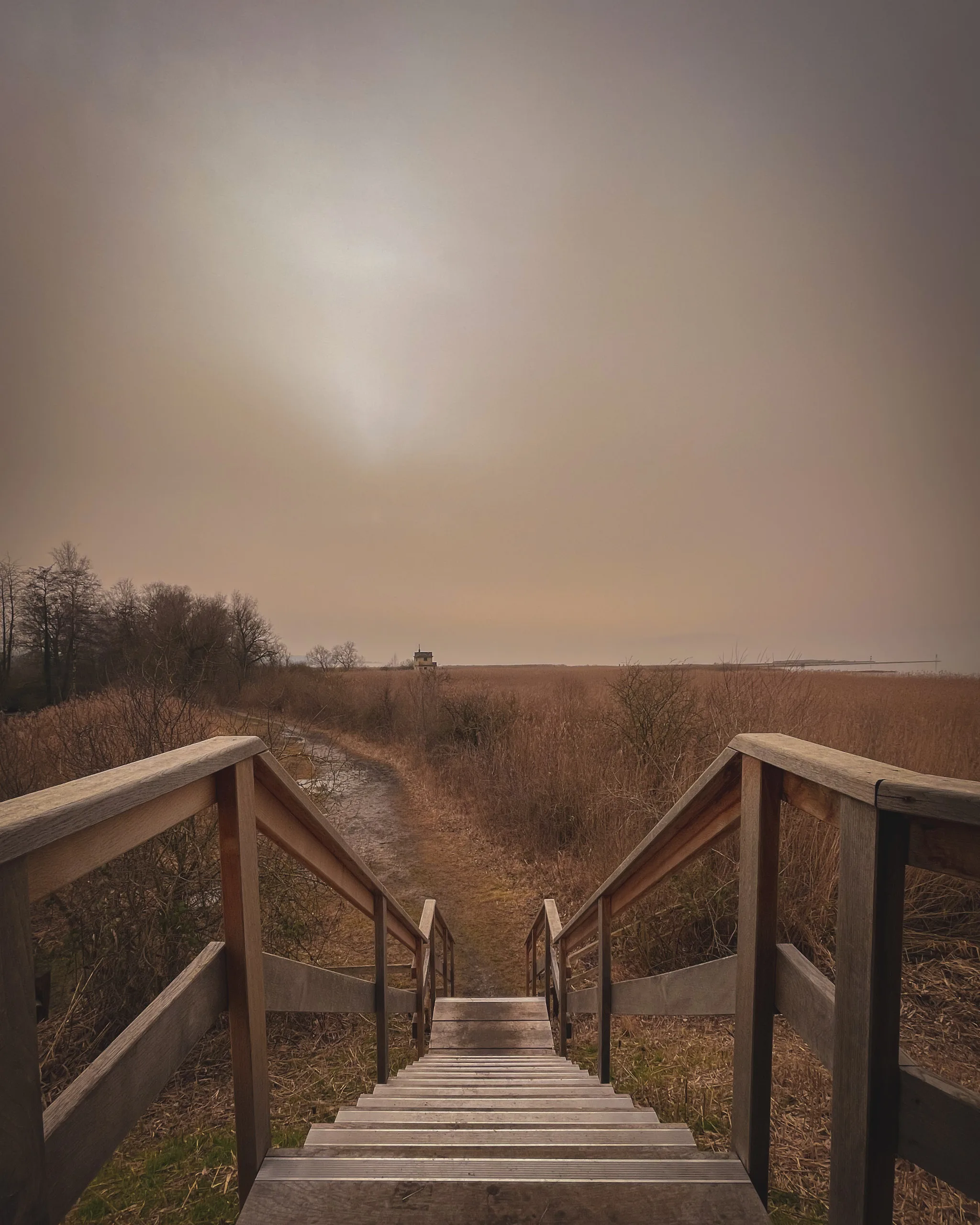 Sahara dust in the air at Fanel
