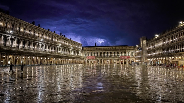 Lightning above Piazza San Marco in Venice