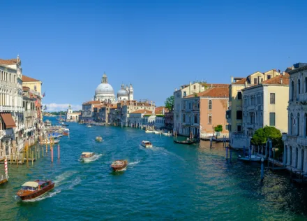 Grand Canal, Venice, photographed from the Ponte dell'Accademia