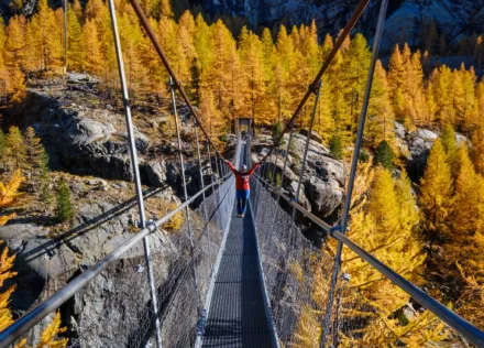 Furi suspension bridge, Zermatt