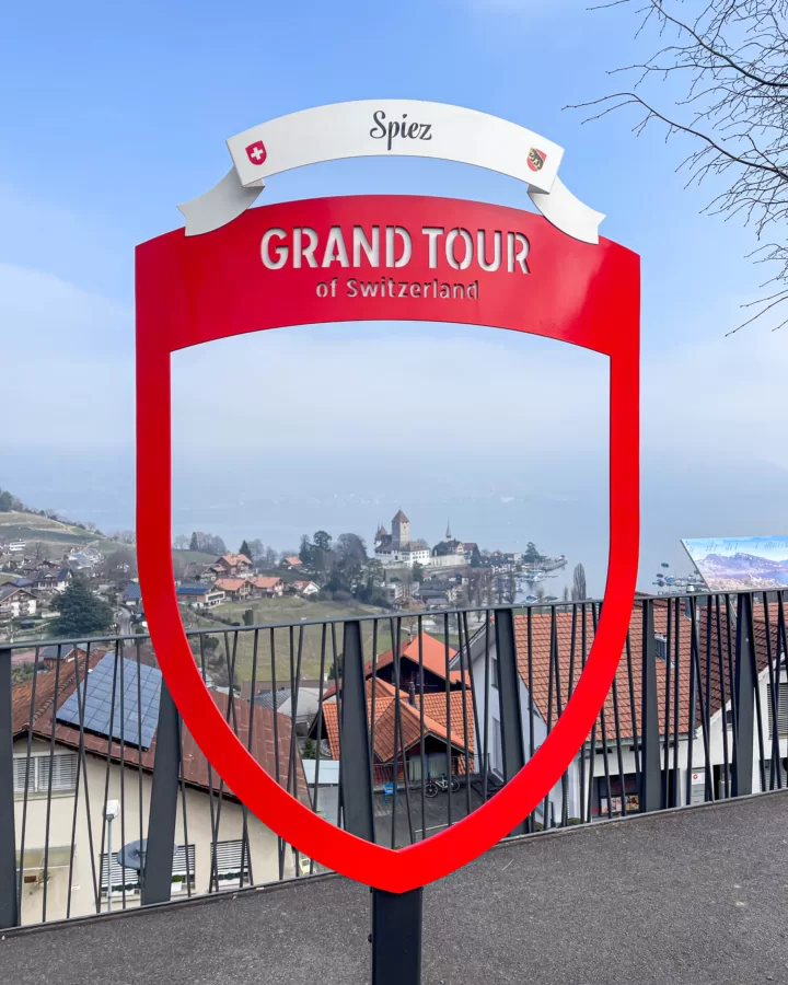 “Grand Tour” sign in Spiez