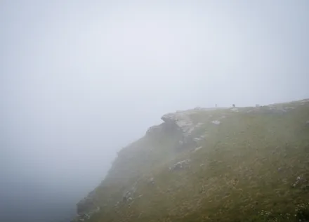 Tintagel in the fog