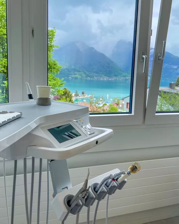 View from the dentist in Spiez
