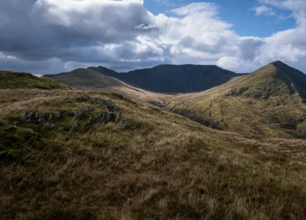 Helvellyn and Catstycam from Birkhouse Moor