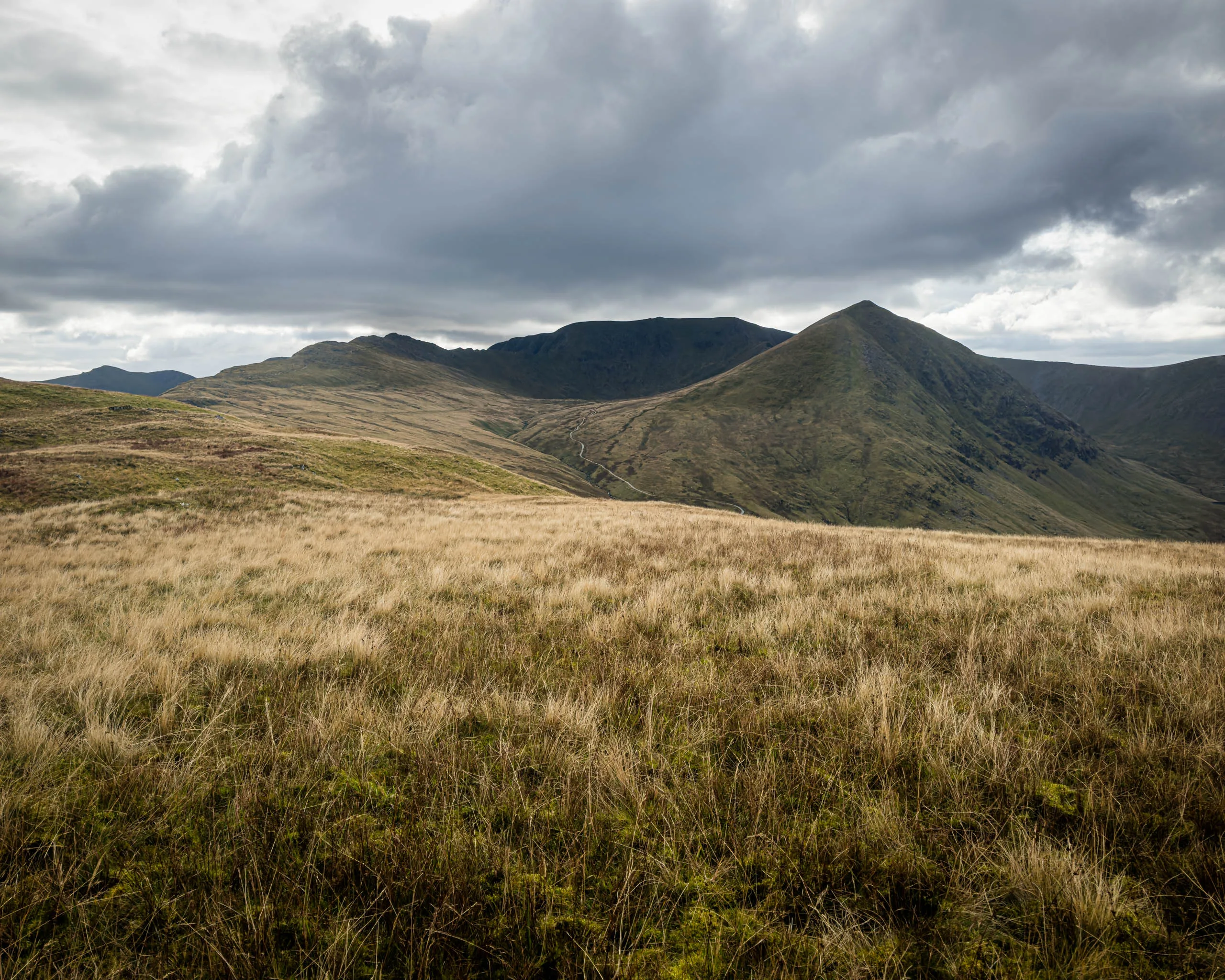 Helvellyn and Catstycam from Birkhouse Moor