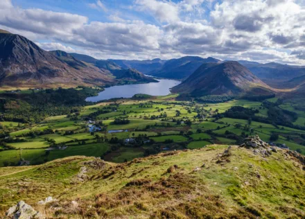 View from Loweswater Fell to Crummock Water