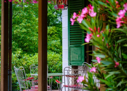 Café terrace at Trümmelbach