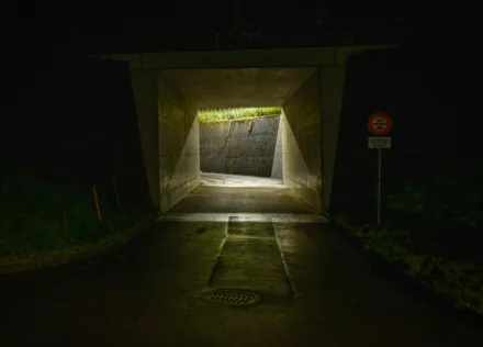 Railway underpass, Faulensee