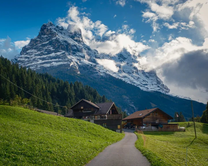 Eiger above Uf der Sulz, Grindelwald