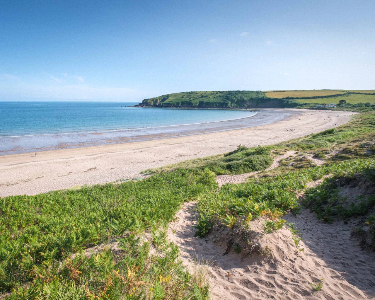 Freshwater East beach in Wales