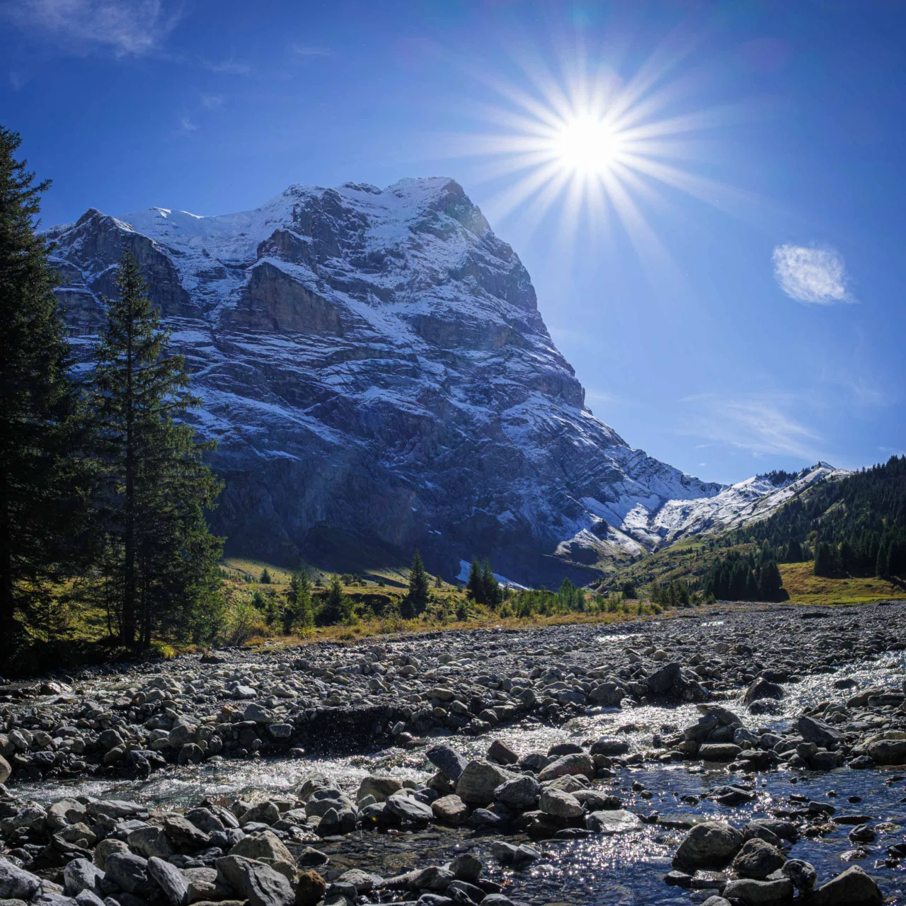 Wetterhorn and Ganzenlouwina